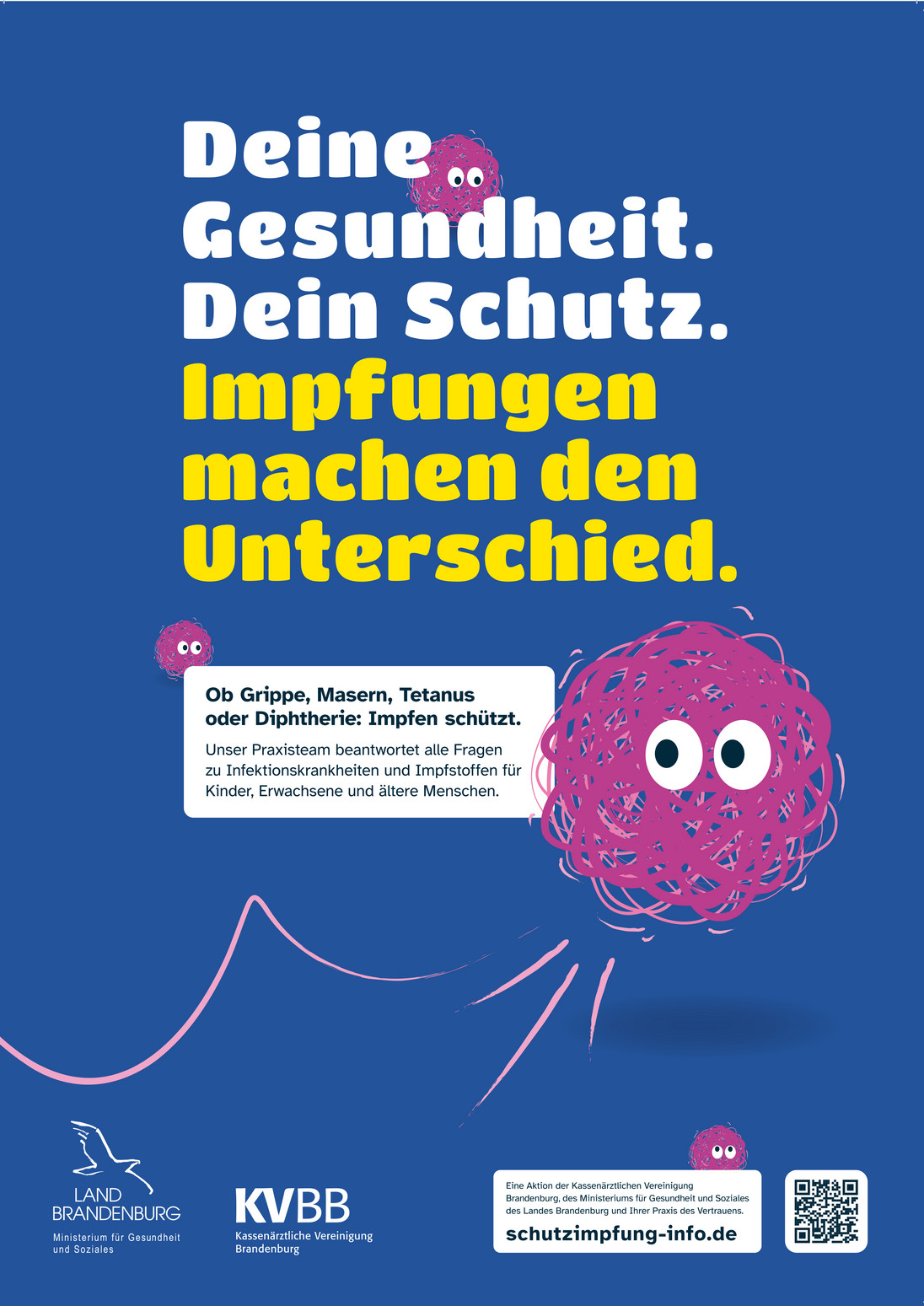 Plakat Motiv 1: Impfen schützt